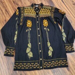 Vtg Maureen Goldie Designs 100% Pure Wool Sweater